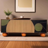 Meubles de salon modernes de luxe léger, console de salle à manger et de chambre à coucher en laiton faite à la main, armoire haut de gamme grande capacité et durable