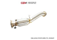 Collecteur d'échappement haute Performance avec bouclier thermique, pour Lexus RC200T IS200T GS200T 2.0T, tubulure d'échappement