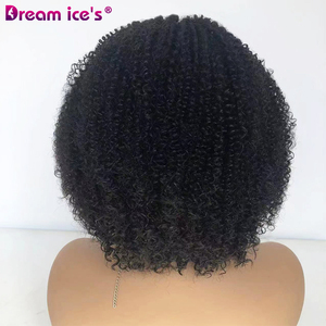 Bandeau perruque Afro crépus bouclés vendeur en gros porter et aller brésilien bouclés Semi 100 perruque de cheveux humains en gros pour la femme noire - Product Image 5