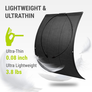 Prix bon marché panneau pv flexible monocristallin énergie <span class=keywords><strong>solaire</strong></span> film mince pliable 200W 100W panneau <span class=keywords><strong>solaire</strong></span> flexible noir <span class=keywords><strong>pour</strong></span> <span class=keywords><strong>camping</strong></span>-<span class=keywords><strong>car</strong></span> - Product Image 2