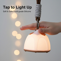 Veilleuse en silicone pour bébé, lampe LED en forme d'animal mignon, rechargeable par USB, toucher doux, lumière de sommeil confortable pour la chambre des enfants