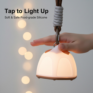 Veilleuse en silicone pour bébé, lampe LED en forme d'animal mignon, rechargeable par USB, toucher doux, lumière de sommeil confortable pour la chambre des enfants - Product Image 5
