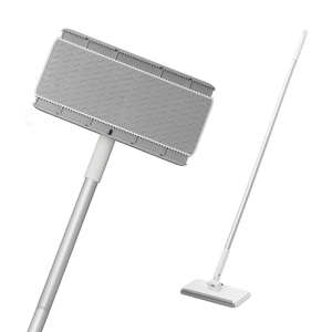 Serpillère multi-usages pour nettoyage de sols, balai serpillère jetable pour nettoyage <span class=keywords><strong>à</strong></span> sec et humide avec raclette - Product Image 2