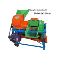 Petite machine à éplucher multifonctionnelle entièrement automatique pour le maïs, le soja, le sorgho et le colza à usage domestique avec moteur puissant