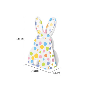 Caja de Papel con Orejas de Conejo, Estilo Moderno, para Dulces de Pascua, Caja de Regalo para Dulces, Caja de Regalo Portátil para Bodas - Product Image 2