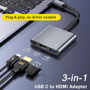 <span class=keywords><strong>Adaptateur</strong></span> USB C vers HDTV 4K Hub USB C avec 100W PD USBA 3.0 Port Convertisseur AV numérique pour MacBook Pro/<span class=keywords><strong>Air</strong></span>, <span class=keywords><strong>IPad</strong></span>, tablettes, Switch TV - Product Image 6
