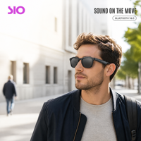 Lunettes audio intelligentes, contrôle par application, reconnaissance vocale, traduction instantanée par IA, enregistrement de réunions, lunettes de soleil
