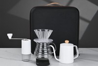 Nouvelle tendance personnalisé voyage verser sur café Kit Portable fonctionnel Style cafetière boîte-cadeau café voyage ensemble outils