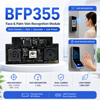 Módulo de Verificación de Acceso Inteligente BFP355 con Detección Biométrica Dual, Encendido Rápido, UART, USB, Reconocimiento Facial y de Palma de la Mano
