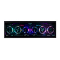 14.5" 2560x720 Stretched Bar IPS Monitor USB Type-C Secondary Screen for Pc Case CPU GPU Temp Monitoring,Replacement 3x120mm Fan
