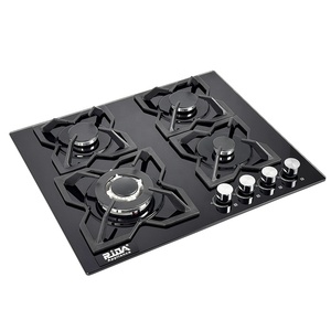 Table de cuisson à gaz encastrable 4 brûleurs OEM/ODM d'usine, plaque de cuisson en verre 60 cm pour cuisine - Product Image 2