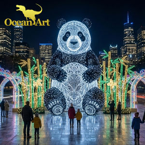 Lanterne de festival Diwali et Thanksgiving City Shining, lumières LED colorées, thème animal personnalisé, étanche, à piles, en acier, best-seller - Product Image 6