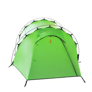 Custom Logo 2 Person Two Layer Waterproof Professional Aluminum Pole Clip Stylish Camping Tent from China Factory