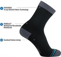 Chaussettes imperméables essentielles Randonnée Trekking Loisirs de plein air pour hommes et femmes Cheville Unisexe