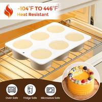 Moule à gâteau en silicone rond à 9 cavités, antiadhésif, sans BPA, LFGB, pour les pâtisseries, fabriqué par MUYULINS