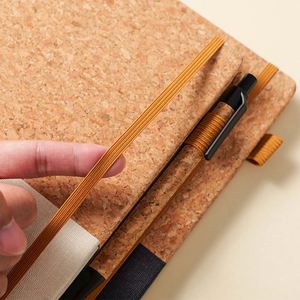 <b>Custom</b> A5 Cork Wood Linen Eco-friendly Portable Creative Address Book with UV Printing and Sewing Binding - Product Image 5