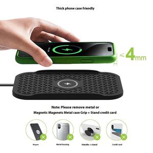 <span class=keywords><strong>Cargador</strong></span> inalámbrico para coche, almohadilla antideslizante de escritorio inalámbrica, placa de carga para coche, <span class=keywords><strong>cargador</strong></span> inalámbrico adecuado para teléfonos <span class=keywords><strong>Apple</strong></span> Huawei - Product Image 2