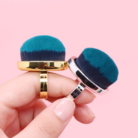 Mini brosse à ongles réglable de type anneau, à poils doux, pour le nettoyage de la poussière, brosse multifonctionnelle pour le nettoyage de la poudre et la manucure