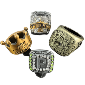 カスタム成形野球バスケットボールチャンピオンリング金属亜鉛合金着色金と銀のチャンピオンシップリング - Product Image 2