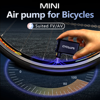 Mini pompe à air en plastique 100 PSI, pompe électrique portable pour vélo, valves Schrader/Presta, charge Type-C, contrôle intelligent de la pression, vélos