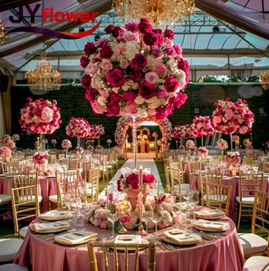 JY Fleurs Branches Arbre Fleurs Artificielles Fleur de Cerisier pour Décoration de Mariage - Product Image 6