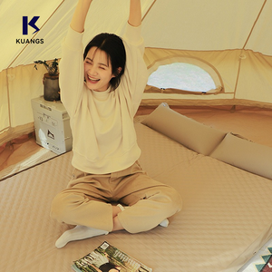 Customizable Outdoor Inflatable Sleep Mat with Dot Pattern and Splice Sleep <strong>Matress</strong> for <strong>Camping</strong> and Hiking Rest - Product Image 1