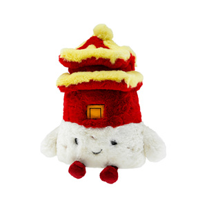 Peluche de animales inspirado en la Ciudad <span class=keywords><strong>Prohibida</strong></span>, juguetes de peluche temáticos del pabellón antiguo con decoración cultural para tiendas de recuerdos de museos - Product Image 3