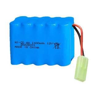 Benutzer definierte Größe Ni-CD <span class=keywords><strong>12V</strong></span> AA wiederauf ladbarer <span class=keywords><strong>NiCD</strong></span> 1400mAh Akku für Elektronik geräte - Product Image 1