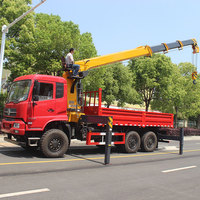 Grue montée sur camion Dongfeng 6*4 15 tonnes moteur Cummins Euro VI 260hp camion diesel avec grue prix bon marché avec haute qualité