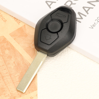 SZMAISHI Clé de voiture télécommande pour B-M-W EWS 3 boutons 433 MHz Puce ID44 Lame de clé non coupée HU92 Vente en gros Clé de remplacement vierge pour voiture