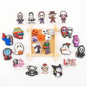 Halloween Silicone tiêu cự hạt cho Bút ký tự giáng sinh tiêu cự hạt Silicone quyến rũ Keychain làm Kit các loại cho đính cườm