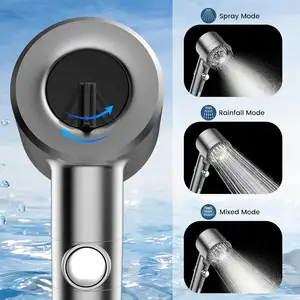 Filtered Shower Head With Handheld High Pressure Water Flow And Multiple Spray Modes With Wash With ON/OFF Switch For Pets Bath