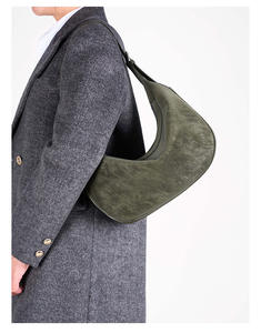 Fabricants de sacs, vente en gros personnalisée OEM, sacs à bandoulière pour femmes en daim rétro de haute qualité, cuir véritable, designs uniques - Product Image 4
