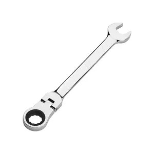 12mm CR-V Steel Spanner Flex Head Ratchet Wrench 12PT 72 Tooth Metric Ratcheting Combination Wrench