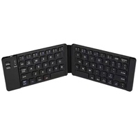 Keyboard Bluetooth Nirkabel Lipat Portabel Ultra Tipis Mini untuk Ponsel Tablet iPad Laptop Perjalanan