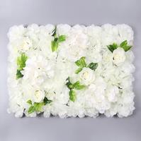 Mur de fleurs artificielles en tissu 5D fait à la main, toile de fond texturée 3D pour mariage et fête des mères, décoration de scène