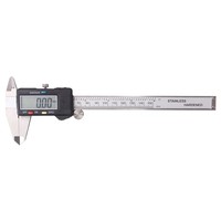 Pied à coulisse numérique en acier inoxydable 0-150 mm 0,01 mm avec écran LCD durable et conversion mm/pouces