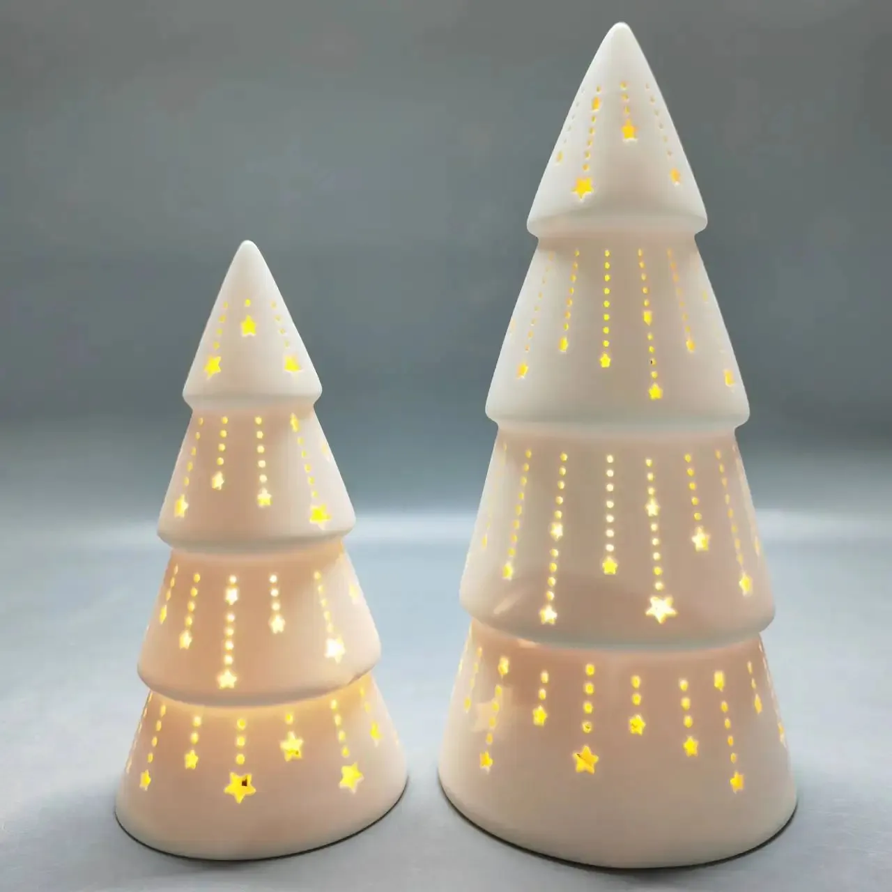 wholesaler christmas decoration christmas light set ceramic led decoration christmas ceramic surplus