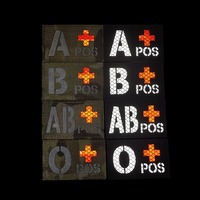 Patch Réfléchissant Personnalisé en Gros pour Groupe Sanguin IR A B O – Identification Nocturne