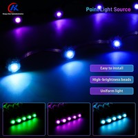 Source de lumière décorative à LED programmable DC12V SPI 20mm pour contour de pont de parc d'attractions et grande roue
