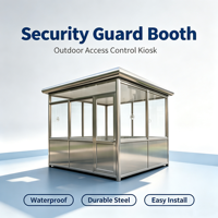 Poste de Garde Mobile – Cabine de Sécurité Amovible pour Garde-Maison, Station de Tarification, Utilisation Extérieure – Conception Personnalisée en Kit – Fournisseur OEM ODM