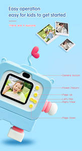 Appareil photo numérique pour enfants, jouet éducatif pour enfants, robot pour bébé, appareil photo numérique pour enfants, caméra vidéo 1080P, cadeau pour fille - Product Image 6