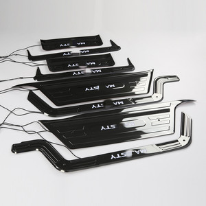 WZXD New Arrival <b>Door</b> Sill Guards <b>Door</b> Sill <b>Plate</b> With LED Black Steel for Majesty - Product Image 2