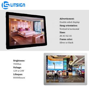 Letrero Publicitario Acrílico Rectangular <span class=keywords><strong>de</strong></span> Doble Cara para Agentes Inmobiliarios, Panel <span class=keywords><strong>de</strong></span> Marco para Exhibición en Ventanas, Personalizable - Product Image 3