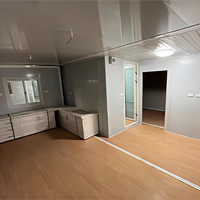 Maison préfabriquée modulaire de luxe extensible à installation rapide, 3 chambres, avec système solaire, pour bureau, centre commercial, clinique