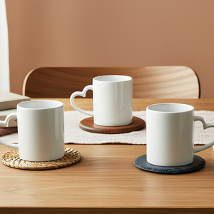 Taza de Cerámica de Primera Calidad de 11 oz con Asa de Corazón para Arte Personalizado, Apta para Alimentos, Resistente al Calor y Visualmente Atractiva - Product Image 3