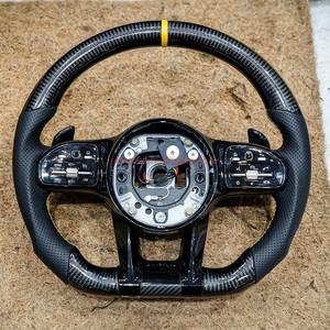 <span class=keywords><strong>Volant</strong></span> en cuir carbone DOS pour Mercedes Benz AM-G W447 SLK R171 Classe G A220 W219 GLE W176 ML <span class=keywords><strong>W202</strong></span> Sport Luxe - Product Image 1