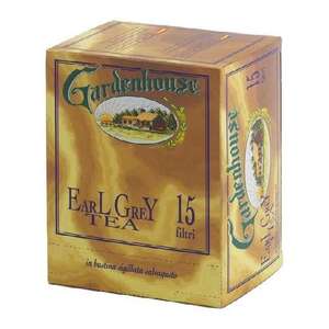 GARDENHOUSE Sachet de thé Earl Grey 1102221 Qualité supérieure Style britannique 15 filtres Huile de bergamote Emballage en boîte PRONTOFOODS - Product Image 1