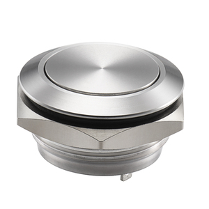 ปุ่มกดอลูมิเนียมขนาดเล็กมาตรฐาน IP65 พร้อมไฟ LED สีเขียวและสีแดงสำหรับแผงควบคุมสวิตช์ระบบไฟฉุกเฉิน DALI-2 - Product Image 1