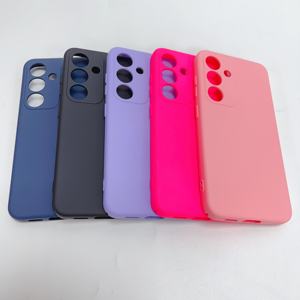 Nuevo modelo <span class=keywords><strong>para</strong></span> Samsung S24 S24 + funda de teléfono de TPU de silicona líquida <span class=keywords><strong>ULTRA</strong></span> <span class=keywords><strong>forro</strong></span> esponjoso a prueba de golpes de color sólido - Product Image 2